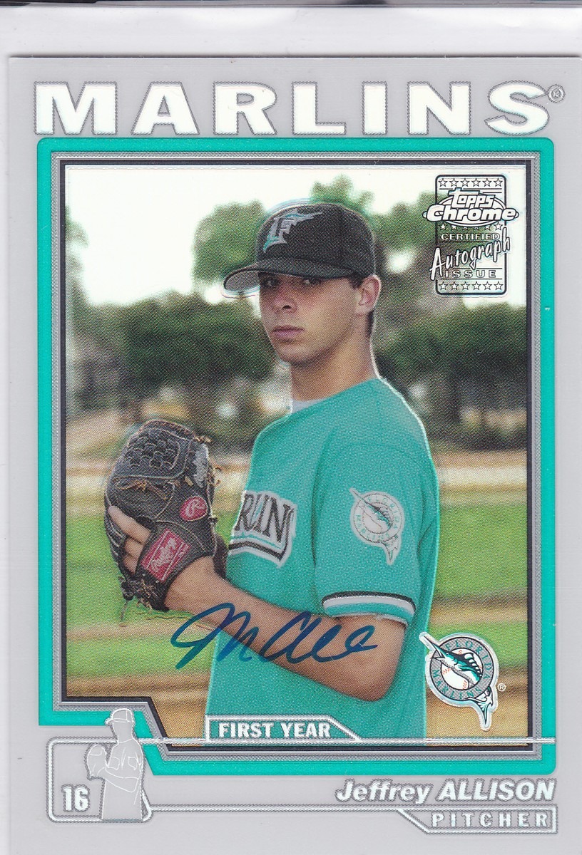 Jeff Allison's Florida Marlins rookie baseball card